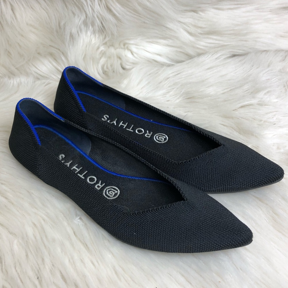Rothy’s | Solid black  Pointed-toe flats